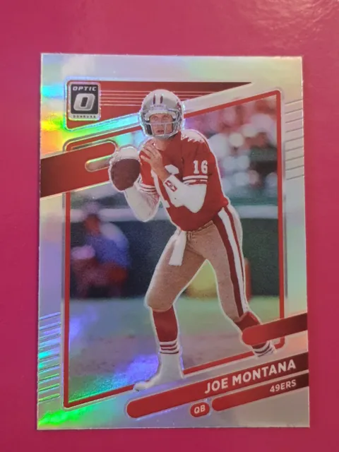 2021 Panini Donruss Optic #194 Joe Montana San Francisco 49ers Silver Holo