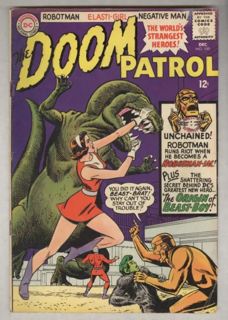 Doom Patrol #100 December 1965 VG Origin Beast Boy