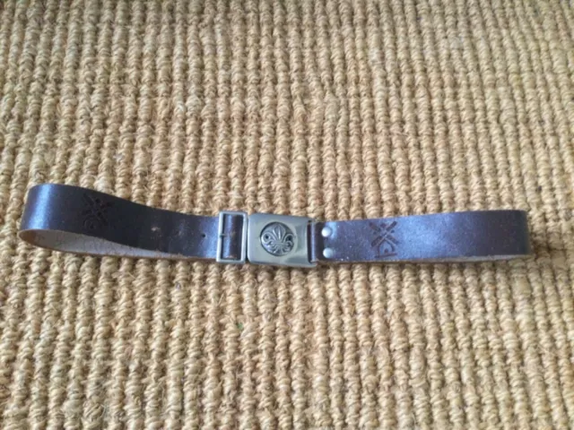 Vintage Scouts Belt brown leather