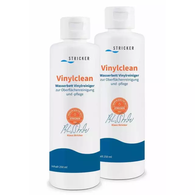 Limpiador de vinilo cama de agua tejedor Vinylclean Cleaner cuidado 2x250ml paquete doble