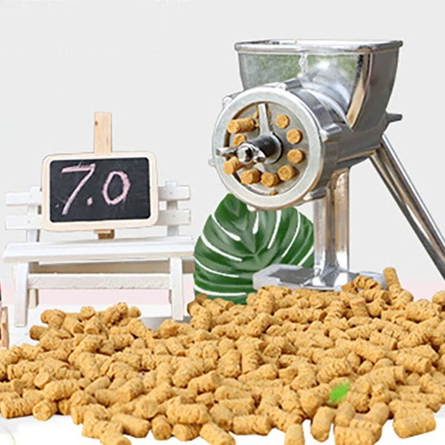 Herramienta de procesamiento de extrusora de alimentación para aves doméstica máquina manual de fabricación de pellets de alimentación