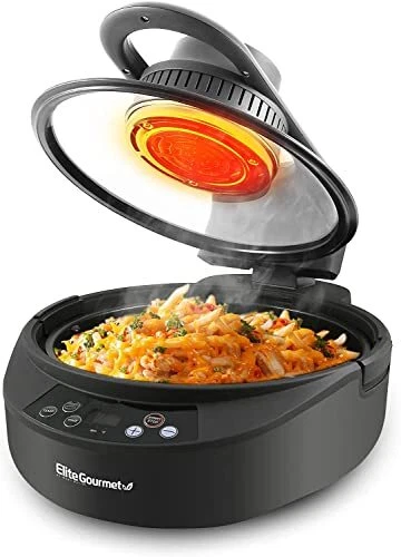 Elite EAF4700 Digital 5Qt Air Fryer Sears Bakes Roasts Top & Bottom Heating O...