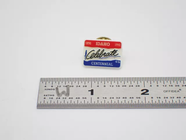 Idaho Celebrate Centennial License Plate Vintage Lapel Pin 2