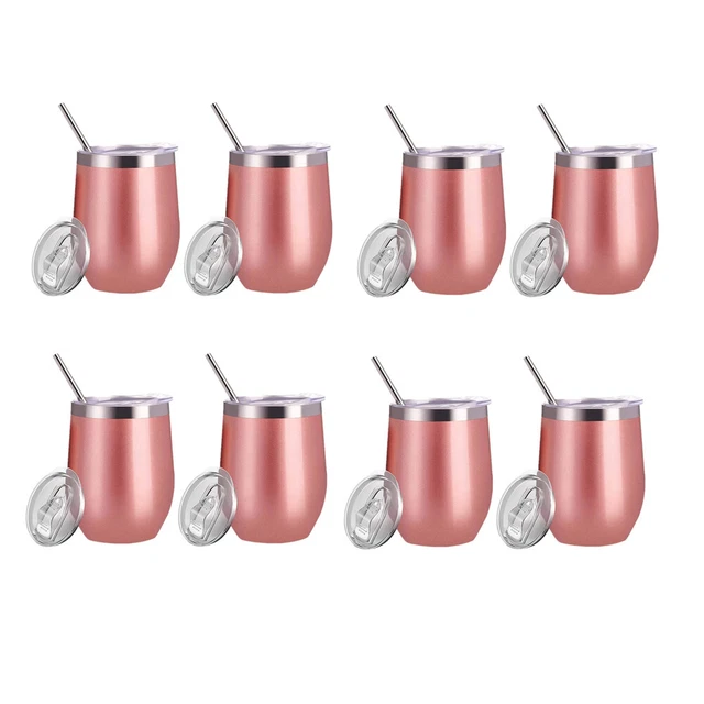 Wine Glass Wine Tumbler Insulated Travel Mug Wine Cups for Wine Drinks Cocktails