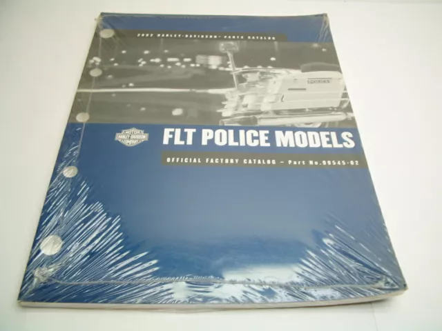 2002 Harley FLT Police Models Parts Catalog 99545-02 BRAND NEW Plastic Wrapped