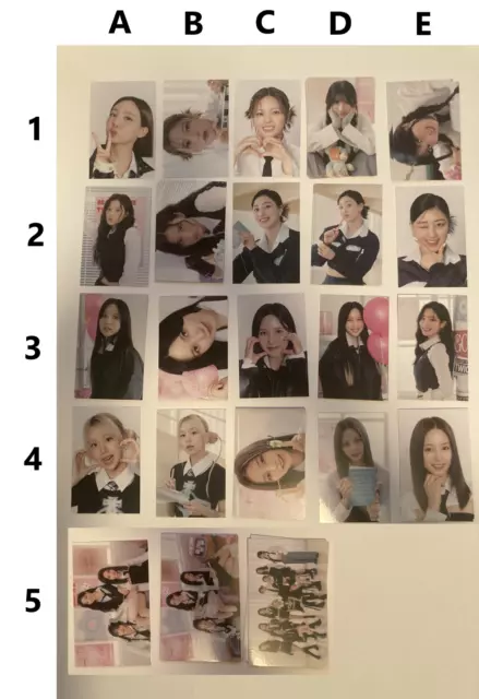 TWICE 5th World Tour 'Ready to Be' Official Photocard Trading Cards