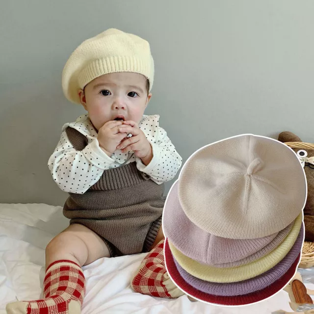 Chapeau Chaud Unisexe Pour Enfants Béret Bonnet Pour Enfants Style À La Mode/ 》