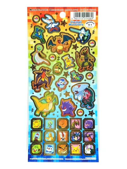 DAISO Pokemon sticker Japan DAISO Limited pocket monster 1sheet