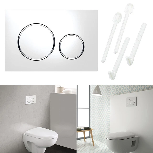 Pour Geberit Sigma20 plaque blanche double chasse d'eau débit et pression amél