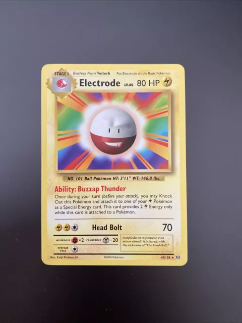 Electrode  40/108  XY Evolutions Non Holo Rare Pokemon TCG Card