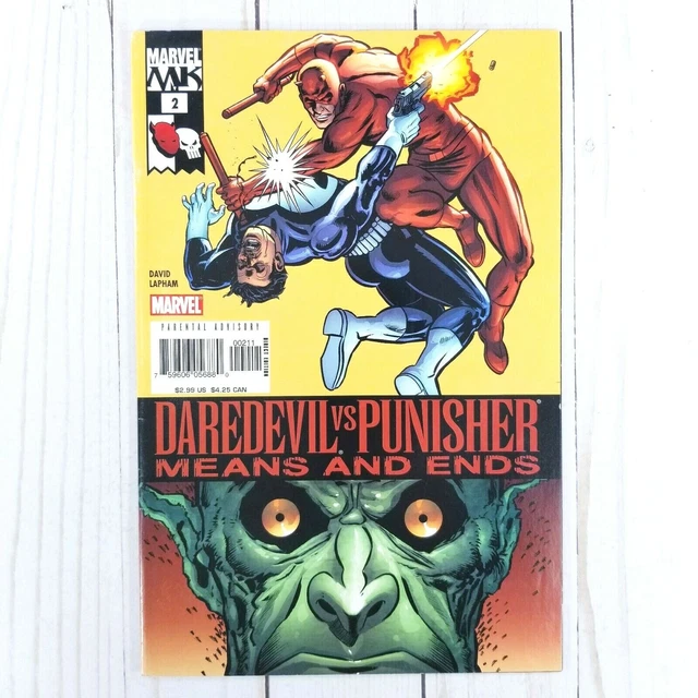 Daredevil vs. Punisher #2, Means and Ends, Marvel Comics 2005, David Lapham, VF+