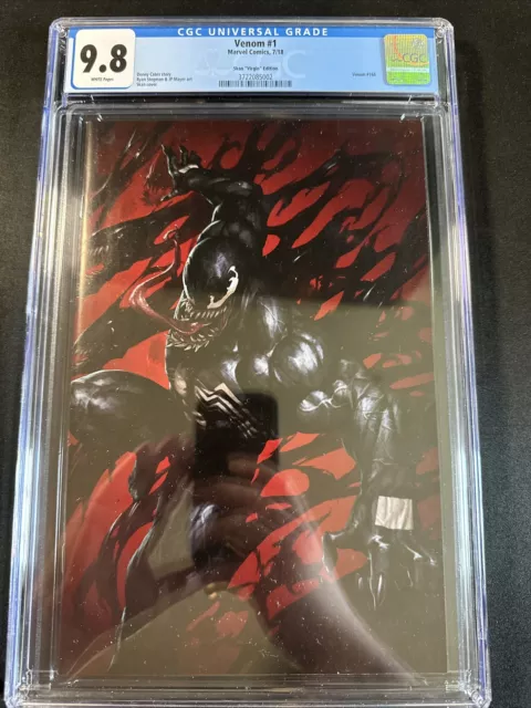 Venom #1 CGC 9.8 1st print WHITE 2018 Marvel Comics Cates Skan Virgin Variant