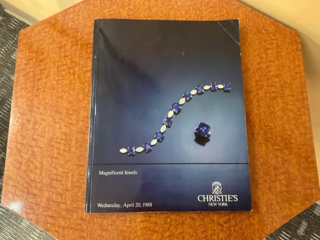Christie's auction catalog Magnificent Jewels New York April 1988