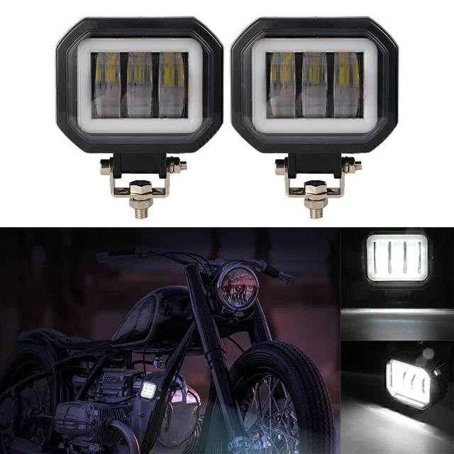 Luce di lavoro 4"" LED Squre faretti portatili per guida auto luce ATV bianco