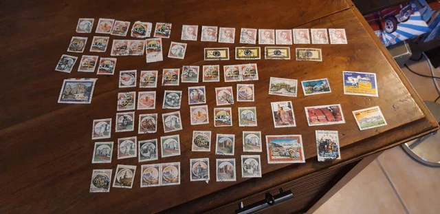 Timbres Italie stamps Italy 1980/1984/1985/1986/1988/1990/1991/1993/1999/2000