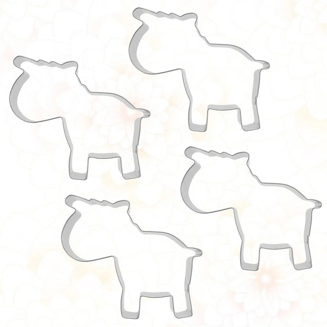 4 piezas cortador de masa plantillas circulares cortador redondo cupcake cuchillo de pastel