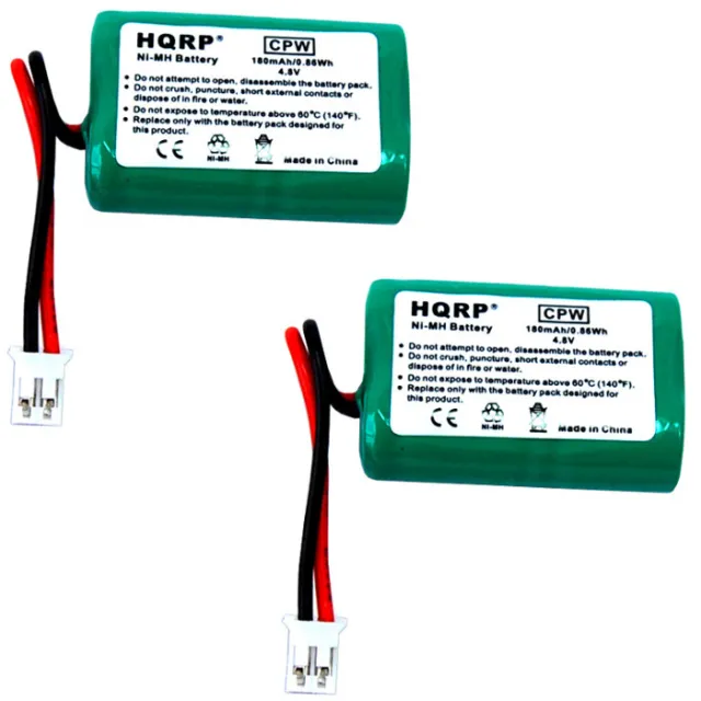 2-Pack HQRP Battery for SportDOG SDT00-11907 MH120AAAL4GC DC-17 Collar Receiver