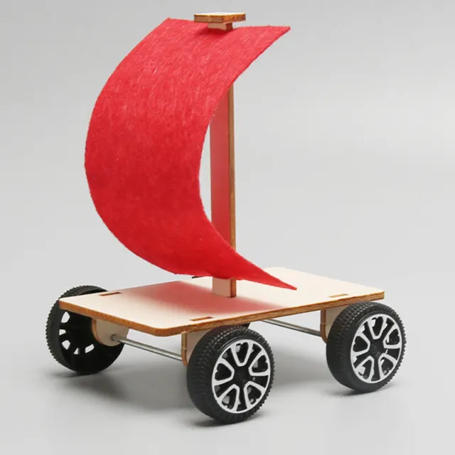 1Set Children's creative manual assembly technology small DIY sail force car-xp