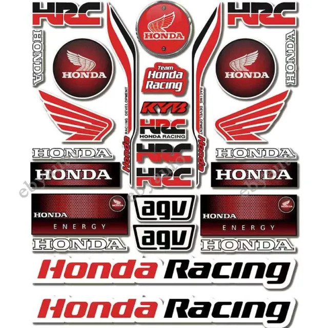 Motorcycle Fuel Tank Emblem Decal for Wing Honda Racing Bike Reflective Stickers
