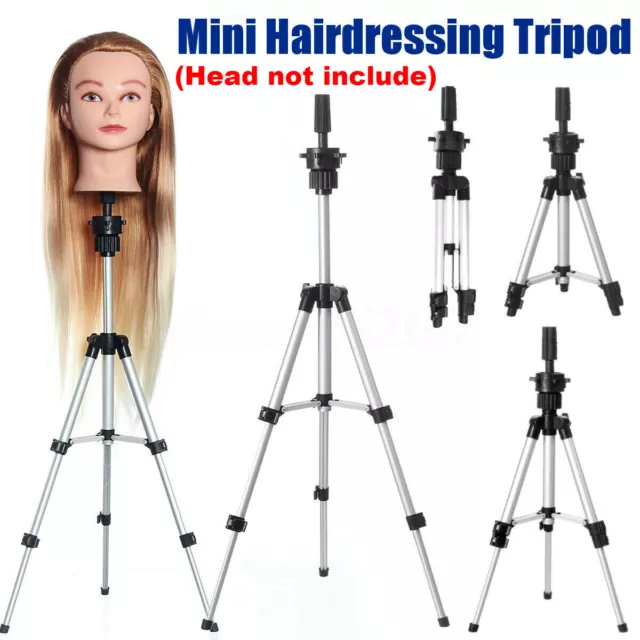 28'' AU Adjustable Wig Head Stand Mannequin Tripod Hairdressing Training Holder