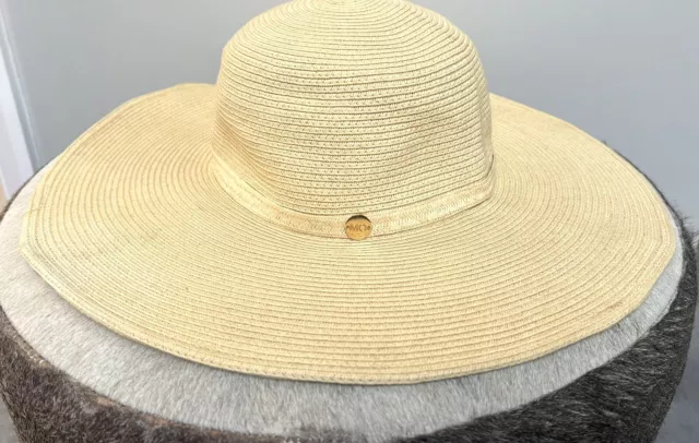 Melissa Odabash Cream Wide Brim Straw Hat