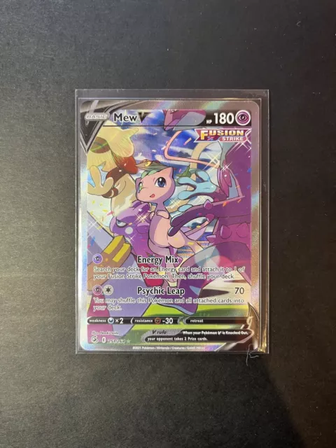 Pokemon Mew V Alternative Art Rare | English 251/264 Fusionstrike | Near Mint