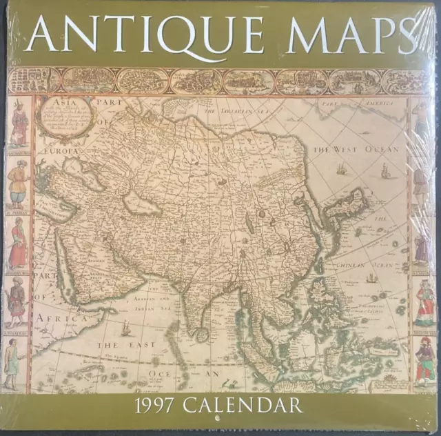 1997 Antique Maps Calendar NEW