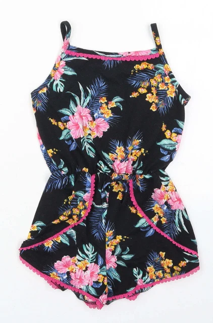 Tuta monocolore poliestere floreale multicolore per bambina taglia 7-8 anni P