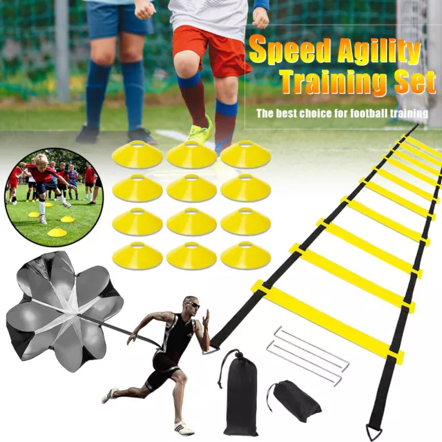 Fussball Trainingszubehör Agility Training Koordinationsleiter Trainingsset Tool