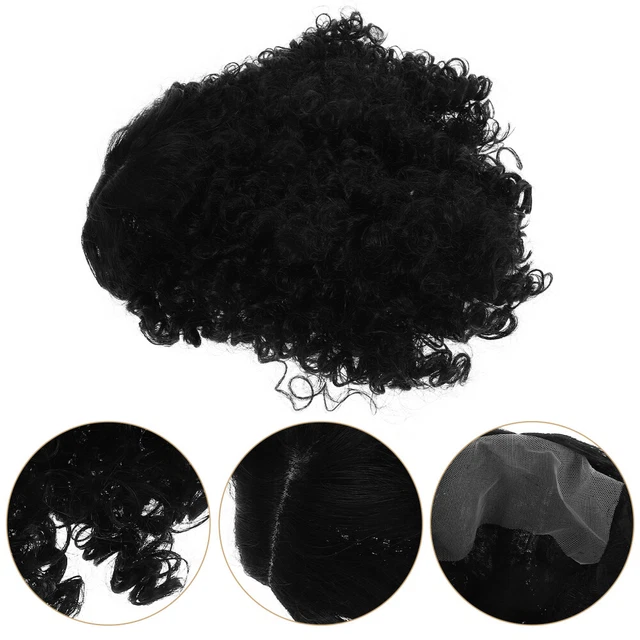 Parrucca Corta Riccia Bianca E Nera - Stile Crudelia Per Halloween E Cosplay - Foto 11