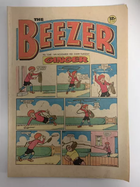 Beezer Comic No# 1348 14th November 1981