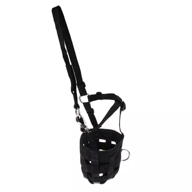 New Horse Pony Nylon Grazing Muzzle with Halter Under Chin Adjustable All Size