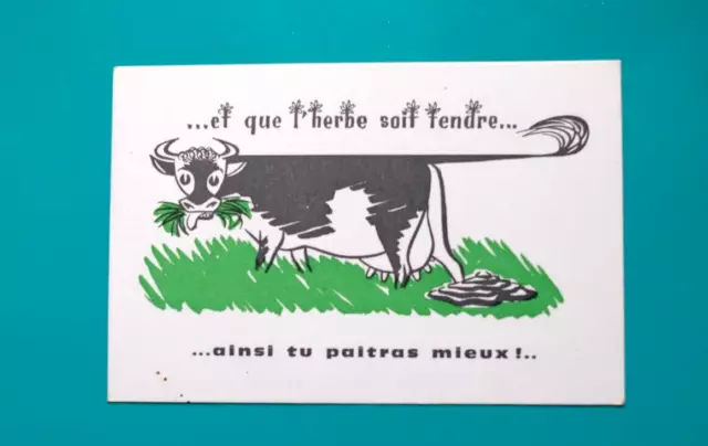 Rare Ancien Mini CALENDRIER Poche Jour de l'AN Farce et Attrape Humoristique