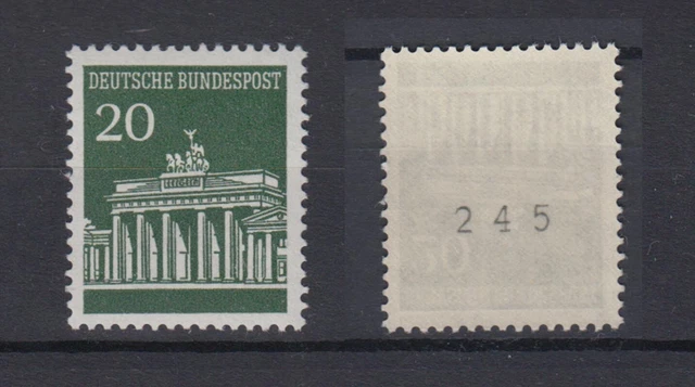 Bund 507 v RM ungerade Nummer Brandenburger Tor 20 Pf postfrisch