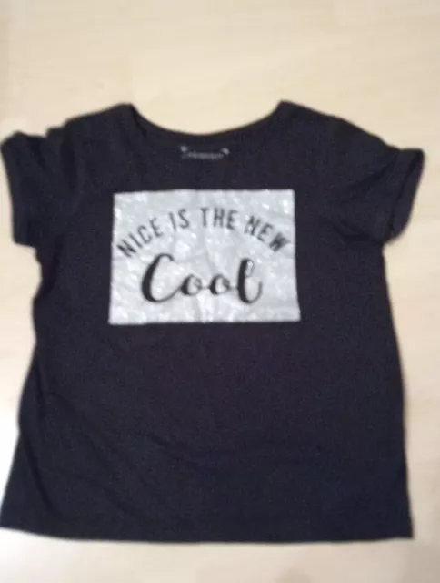 Hardly Worn! Girls Nice Is The New Cool T-shirt Age 9-10