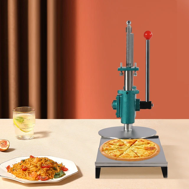 9.5" Pizza Dough Press Machine Manual Household Pizza Press w/ 0.2" Thick Disc