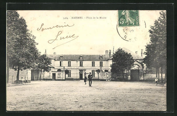 CPA Raismes, Place de la Mairie 1912