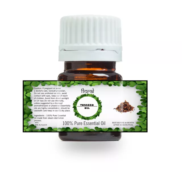 100% Pure Natural Tobacco Essential Oil 5 Ml To 100 Ml From India