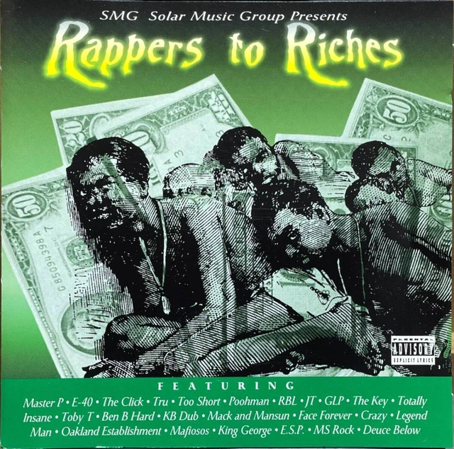 C91H GANGSTA RAP Compilation 2Cd/Rappers To Riches/Master P