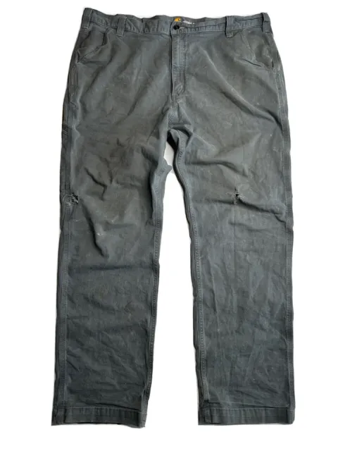 CARHARTT RUGGED FLEX Rugby Relaxed Fit Work Pants Gray 102291-039 42 x ...