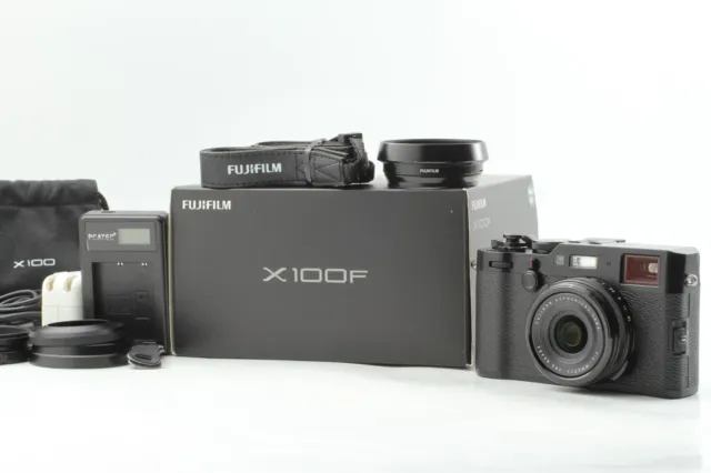 [MINT Box Hood Strap] Fujifilm X100F 24.3MP Black X Series Digital Camera JAPAN