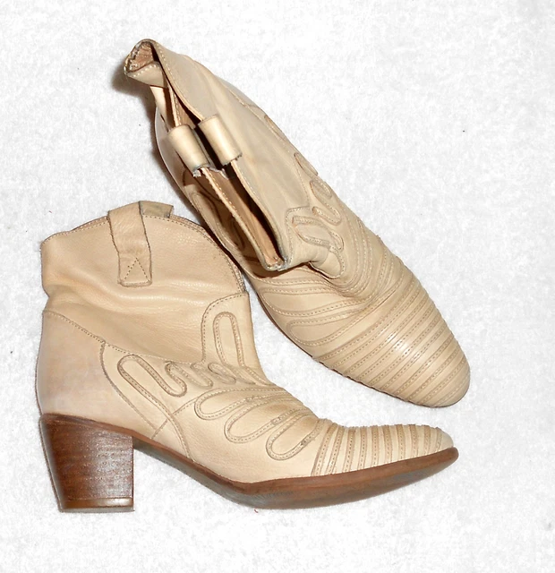 MURATTI bottines cavalières cuir beige P 36  TBE