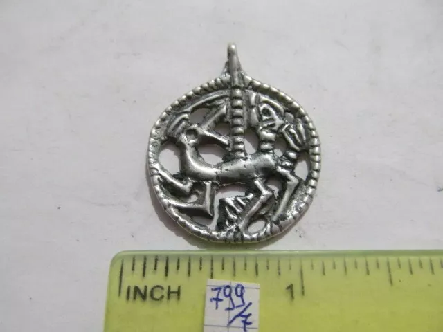 Ancient Silver Zomorphic amulet Viking, Kievan Rus 9-10 AD №799/7 (copy)