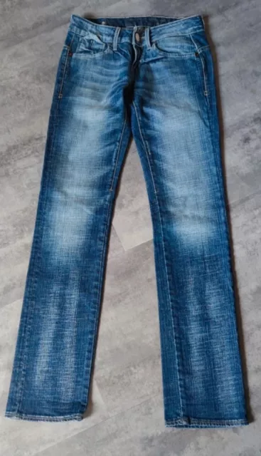 G-STAR CORVET STRAIGHT WMN Jeans Hose Low Waist W25 L32 Blau EUR 15,00 ...