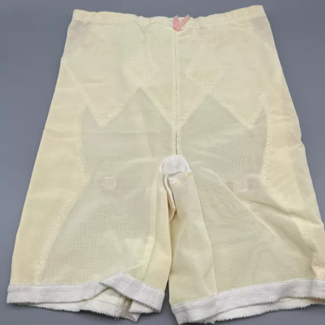 VINTAGE 60'S SEARS High-Waisted Girdle Shorts Large YellowWITH Garter ...