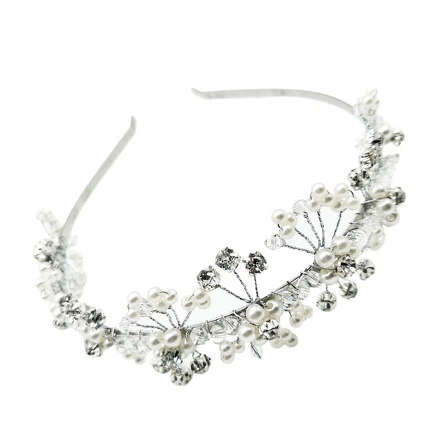 Élégant Chapeaux Strass Cheveux Fermoir Femmes Bandeau Perle Cheveux Fermoir