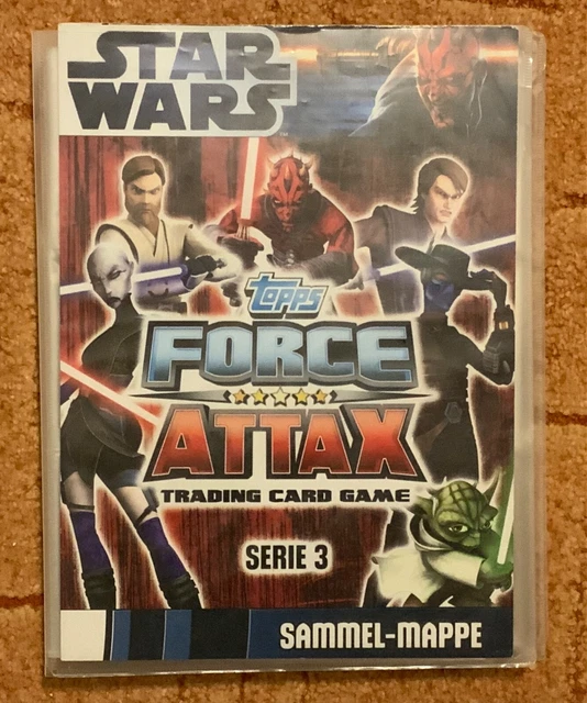 Force Attax Star Wars Karten Wert STAR WARS FORCE Attax Serie 3 Komplettes Album (Alle 240 Karten + 2 LE