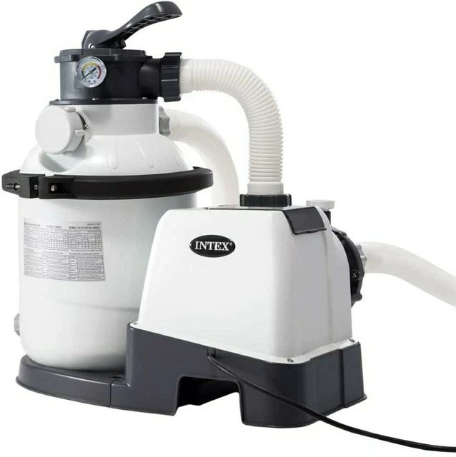 INTEX KRYSTAL CLEAR SF90220-1 Sand Filter Pump - 1200 Gph, 220-240 V ...