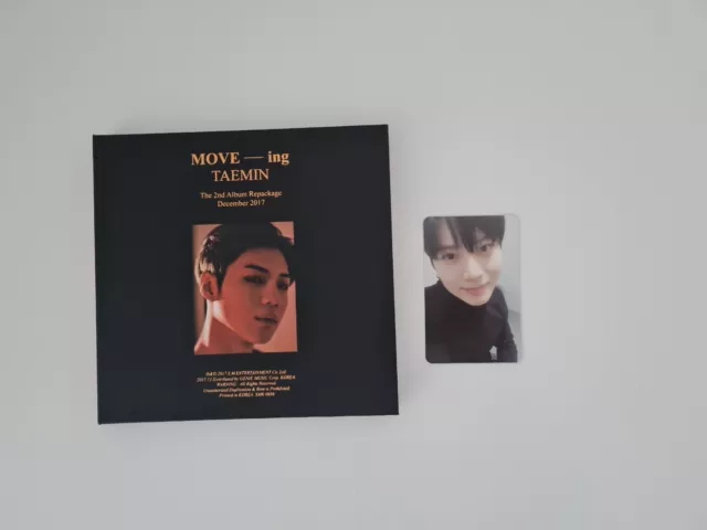 Shinee Taemin 2. Umverpackung Album MOVE-ing + Fotokarte