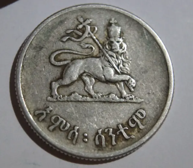 Äthiopien, 50 Santeem 1936 (1944-1945), Silber